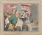 Preparing for Supper, Thomas Rowlandson  British, Hand-colored etching and aquatint