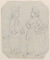 Country Lovers, George Murgatroyd Woodward  British, Graphite