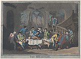 The Breakfast, Thomas Rowlandson  British, Hand-colored etching and aquatint