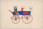 Roof Seat Break #4216, Brewster & Co.  American, Pen and black ink, watercolor and gouache