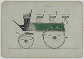 Roof Seat Break #4015, Brewster & Co. American, Graphite, pen and black ink, watercolor and gouache with gum arabic