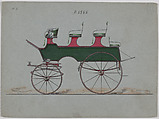 Roof Seat Break #3955, Brewster & Co.  American, Pen and black ink, watercolor and gouache with gum arabic