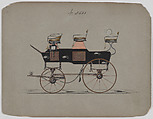 Roof Seat Break #3588, Brewster & Co. American, Pen and black ink, watercolor and gouache with gum arabic.