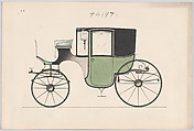 Coupé #4197, Brewster & Co. American, Watercolor and ink