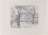 Avenue (Allee), from 9 Lithographs, Max Liebermann  German, Lithograph; proof