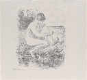 Bather (Badende), from 9 Lithographs, Max Liebermann  German, Lithograph; proof