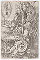 St. John on Patmos, Ludwig Krug German, Engraving; third state of three