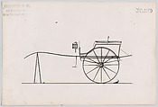 Dog Cart # 3169, Brewster & Co. American, Pen and black ink, watercolor and gouache with gum arabic