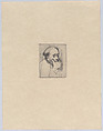 Portrait of Edgar Degas (cancelled), Marcellin Desboutin  French, Drypoint; (cancelled)