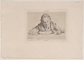 Étude, ou femme accoudée, from "L'Artiste", Marcellin Desboutin  French, Drypoint (steel-plated?); third state of three