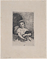 Mlle Chabot, danseuse de l'Opéra, ou Jeune fille au chien, Marcellin Desboutin  French, Drypoint over heliogravure