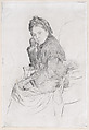 Portrait of Madame Bouquet de la Grye, Marcellin Desboutin  French, Drypoint