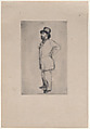 Portrait of Edgar Degas, wearing a hat, Marcellin Desboutin  French, Drypoint; first state of two