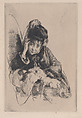Portrait of Madame Hector de Callias (Nina de Villart), Marcellin Desboutin  French, Drypoint