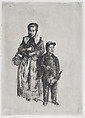Chanteurs des rues, grande pièce, Marcellin Desboutin  French, Drypoint
