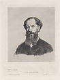 Portrait of Jules Jacquemart, from "Gazette des Beaux-Arts", Marcellin Desboutin  French, Drypoint; second state of two