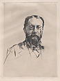 Portrait of an unknown man, Marcellin Desboutin  French, Drypoint