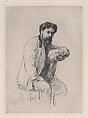 Portrait of Henri Rouart, Marcellin Desboutin  French, Drypoint; second state of two