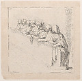 Seven Women Seated Behind a Low Wall, Anne Claude Philippe de Tubières, comte de Caylus  French, Etching