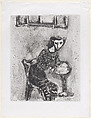 Cat Metamorphosized into a Woman, Marc Chagall  French, born former Russian Empire, now Belarus, Etching and drypoint