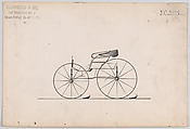 Design for Pony Phaeton, no. 3195a, Brewster & Co. American, Pen and black ink, watwercolor and gouache