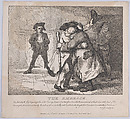 The Embrace (Picturesque Beauties of Boswell, Part the First), Thomas Rowlandson  British, Etching