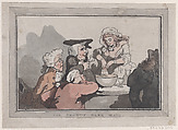 The Pretty Barr Maid, Thomas Rowlandson  British, Hand-colored etching