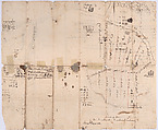 Survey of Sturgeon Creek, Maine, Anonymous, American, 18th century, Pen and ink on paper