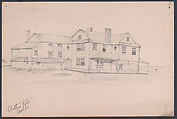 Wooden House near the Water (perhaps an early idea for Cliffs, Manchester, Massachusetts), Arthur Little  American, Graphite