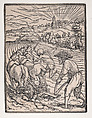 The Peasant (or Ploughman), from "The Dance of Death", Hans Holbein the Younger (German, Augsburg 1497/98–1543 London), Woodcut