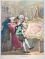 Connoisseurs, Thomas Rowlandson British, Hand-colored etching