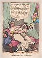 Nursing the Spawn of a Tyrant, Thomas Rowlandson British, Hand-colored etching