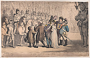 The Horse Armoury in the Tower, Thomas Rowlandson British, Hand-colored etching