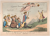 Prophecy Explained, Thomas Rowlandson British, Hand-colored etching