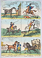 Six Classes of the Noble and Useful Animal a Horse, Thomas Rowlandson  British, Hand-colored etching