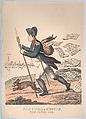 Head Runner or Runaways from the Leipzic Fair, Thomas Rowlandson  British, Hand-colored etching