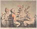 How to Pluck a Goose, Thomas Rowlandson British, Hand-colored etching