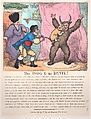 The Dog & The Devil, Thomas Rowlandson  British, Hand-colored etching
