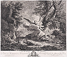 Hagar in the Desert, Joseph Vernet French, Engraving