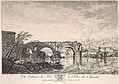 Bridge in Rome, Joseph Vernet French, Engraving