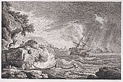 Harbor Scene, Joseph Vernet French, Engraving