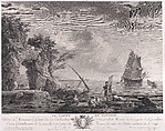 The Choice of Fish, Joseph Vernet French, Engraving; second state of two