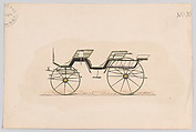 Phaeton #30**, Hand colored lithograph with gum arabic.