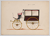 Design for Omnibus or Wagonette, no. 4123, Brewster & Co.  American, Pen and black ink, watercolor and gouache