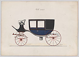 Coach #3145, Brewster & Co.  American, Pen and black ink, watercolor and gouache with gum arabic