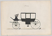 Coach #3156, Brewster & Co.  American, Pen and black ink, watercolor and gouache