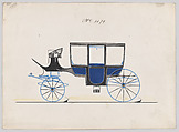 Coach #3179, Brewster & Co.  American, Pen and black ink, watercolor and gouache