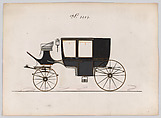 Coach #3204, Brewster & Co.  American, Graphite, pen and black ink, watercolor and gouache with gum arabic