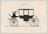 Coach #3234, Brewster & Co.  American, Pen and black ink, watercolor and gouache with gum arabic