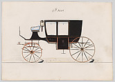 Coach #3265, Brewster & Co.  American, Pen and black ink, watercolor and gouache with gum arabic